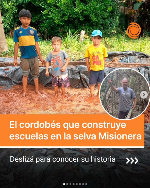 El cordobés que construye escuelas en la selva Misionera
